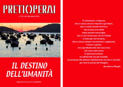 n° 121-122 2018  Il destino dell’umanità