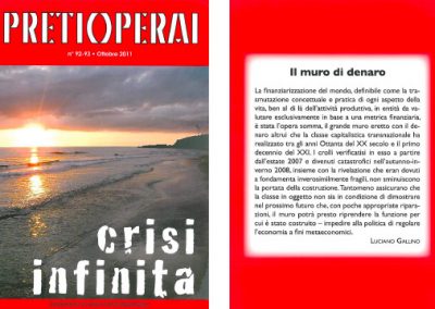 n° 92-93 2011 Crisi infinita
