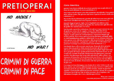n° 58-59 2003 Crimini di guerra, crimini di pace