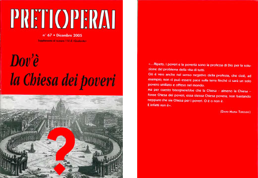 n° 67 2005 Dov’è la Chiesa dei poveri?