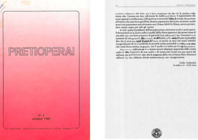 n° 2 1987 Lavoro etica progetti