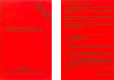 n° 7 1989 Numero di collegamento tra preti operai