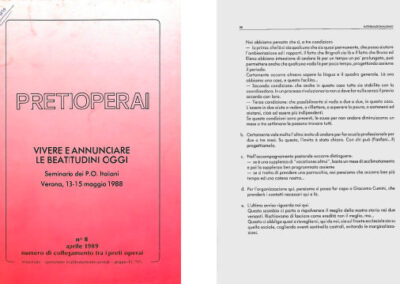 n° 8 1989 Vivere e annunciare le beatitudini oggi