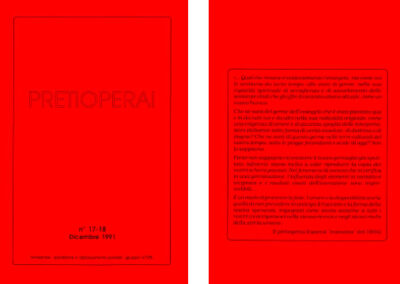 n° 17-18 1991 Testimonianze / Lavoro / NordSud…
