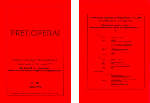 n° 19 1992 Verso il convegno nazionale 1992