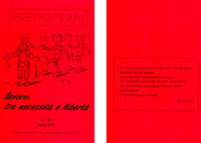 n° 27 1994 Lavoro: tra necessità e libertà