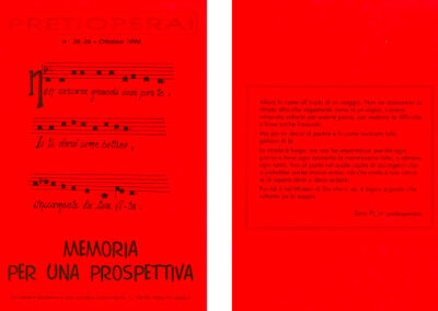 n° 35-36 1996 Memoria per una prospettiva