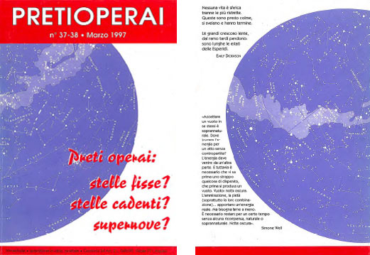 n° 37-38 1997 Preti Operai. Stelle fisse? Stelle cadenti? Supernove?